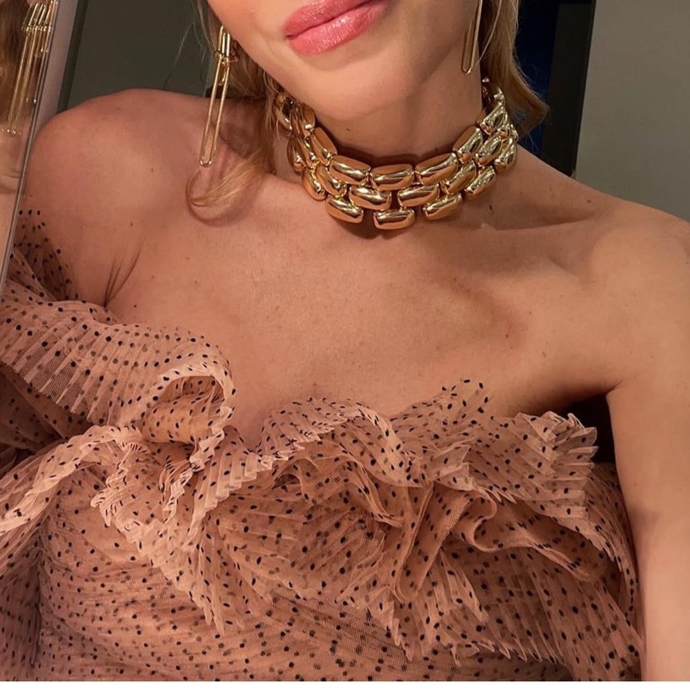 Chunky Gold Chain Choker